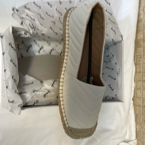 Qupid Shoes - Never worn, new in box, white, espadrilles.